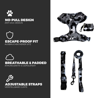 Petyone™ 3-in-1 Stainless Steel Pet Water Bottle + Free Harness Set